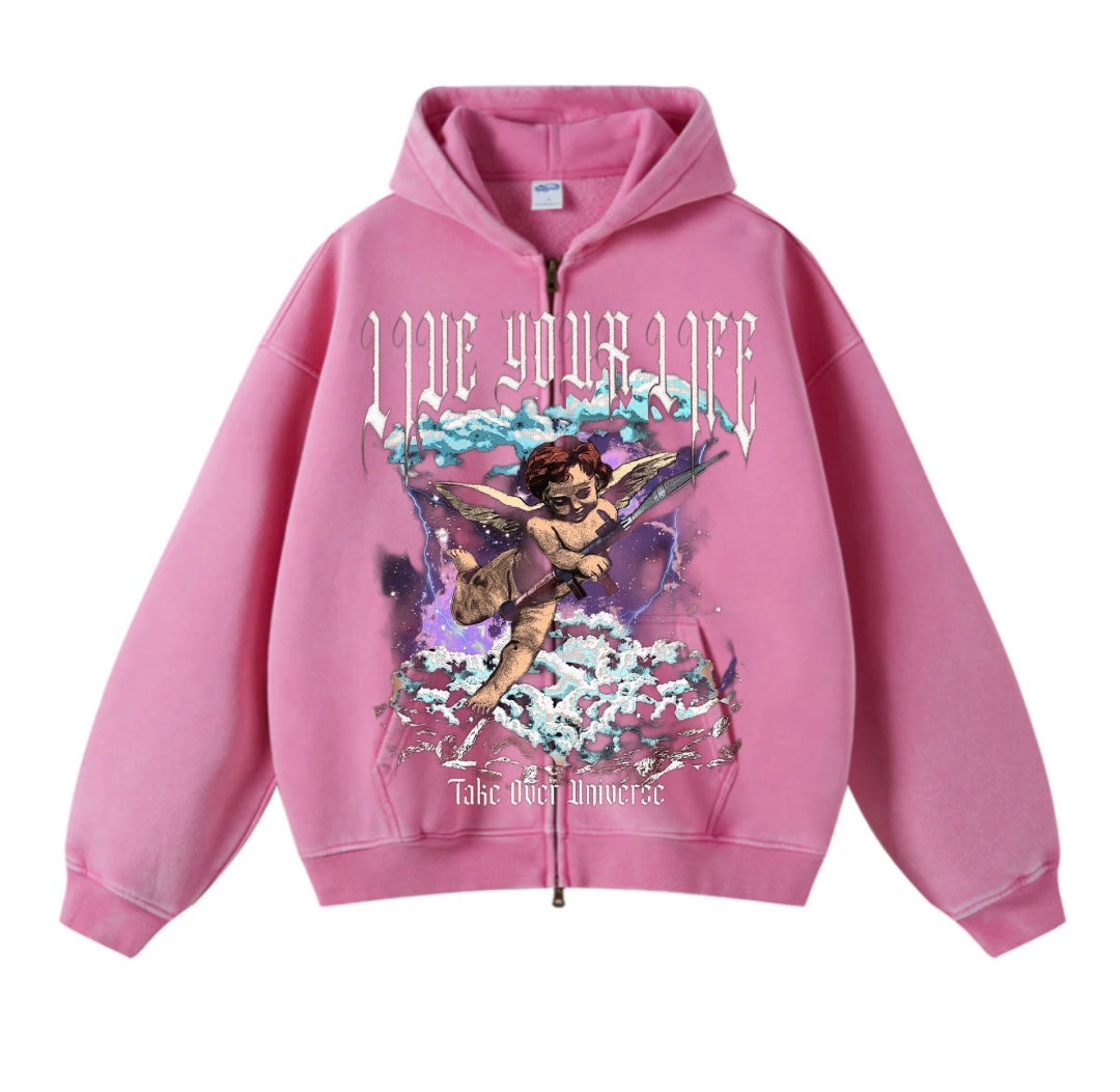 Pink “Take Over Universe” Hoodie