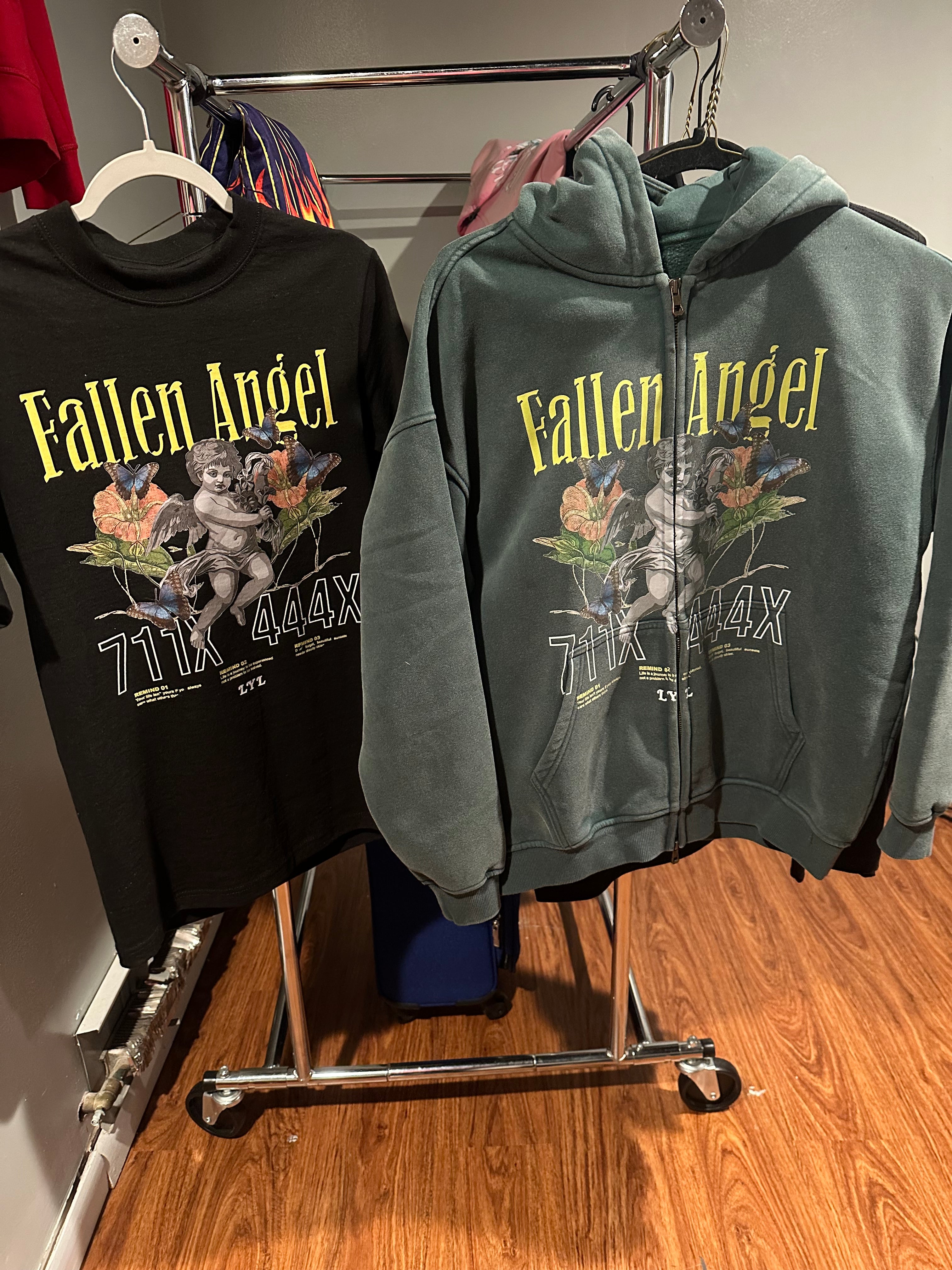 “Fallen Angel” Zip Up Hoodie