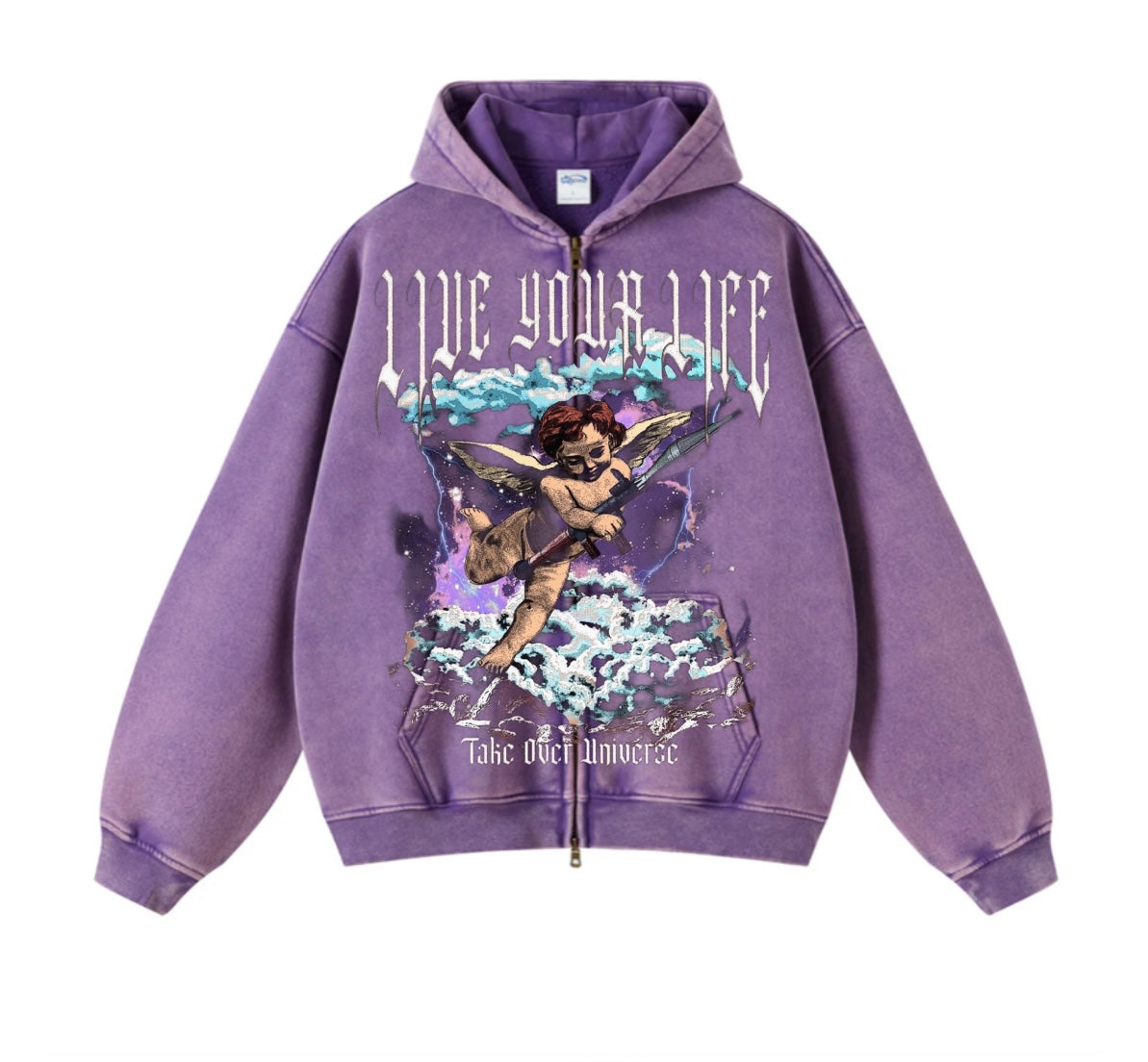 Purple “Take Over Universe” Hoodie