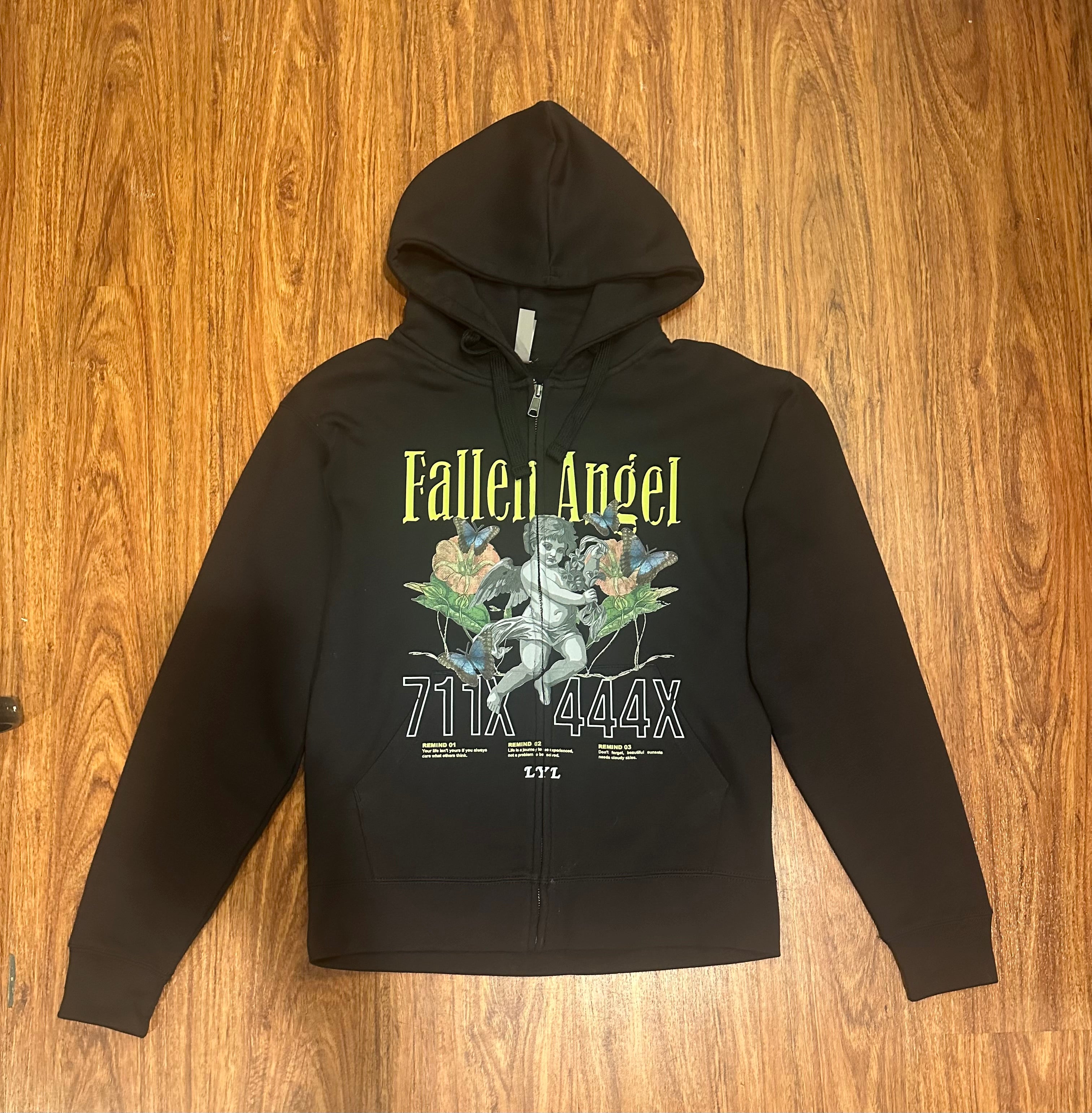 “Fallen Angel” Zip Up Hoodie