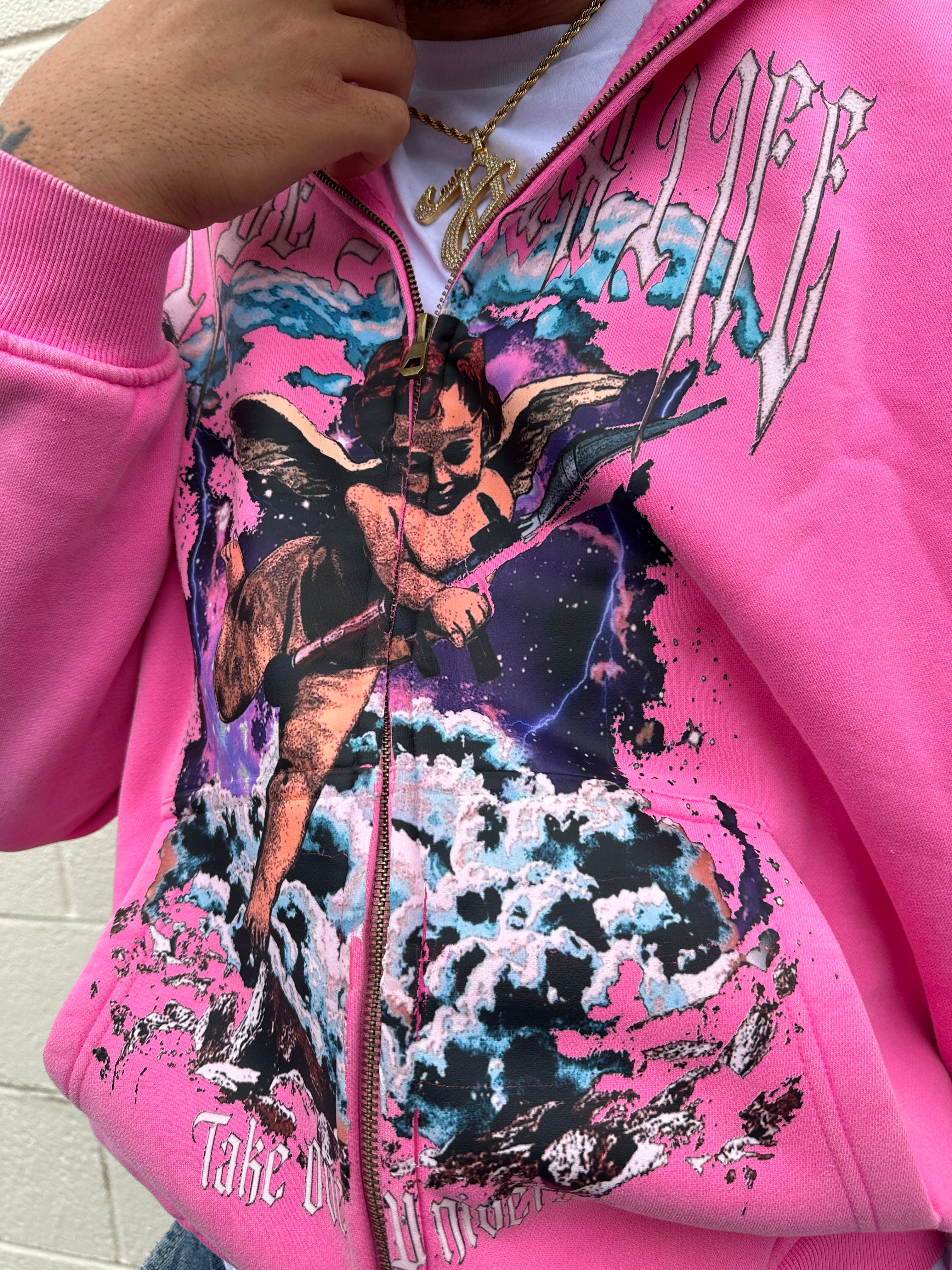 Pink “Take Over Universe” Hoodie